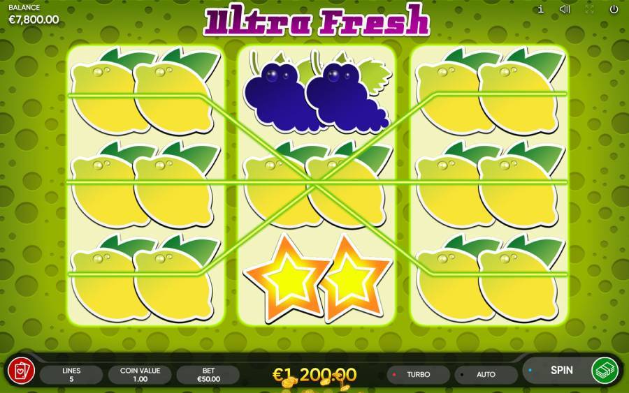 ultra fresh online casino game by endorphina